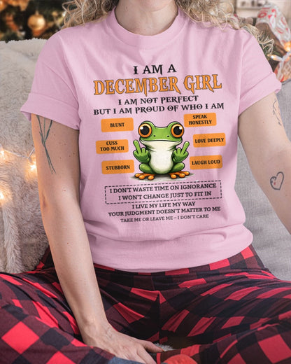 "I AM A DECEMBER GIRL" - Birthday Gift For December Girls - FMA SNOW12 (SKU2602-189-12)