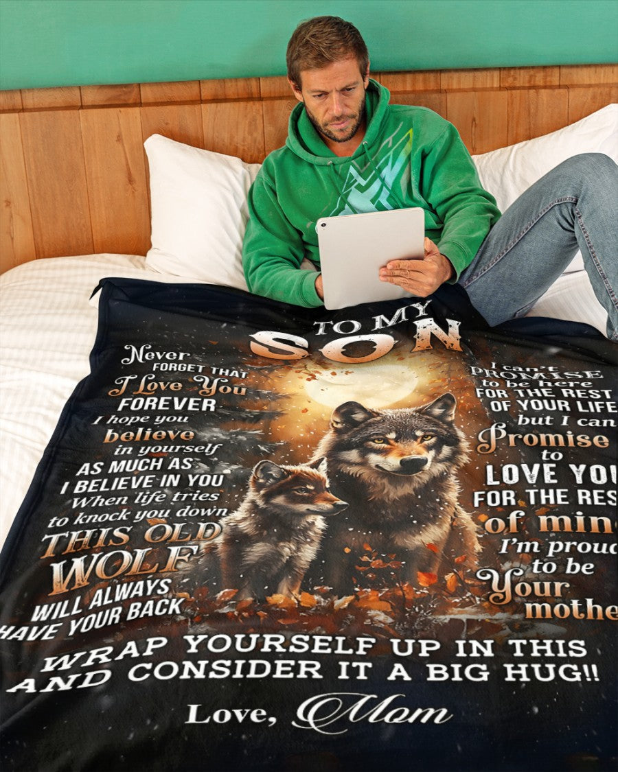 Special Gift For Your Son Blanket - From Mom FULL (SKUB12-67)