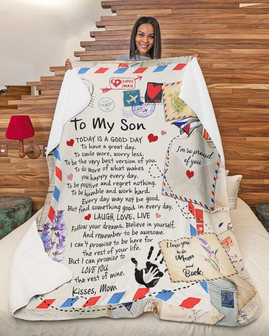 Special Gift For Your Son Blanket - From Mom