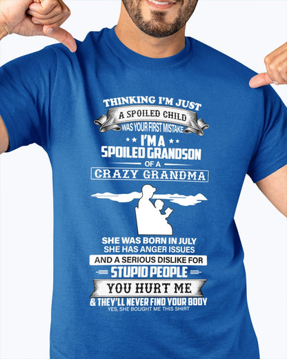 Spoiled by Grandma Shirt July Edition – From Grandma to Grandson snow07 (SKU-GMS2-07)