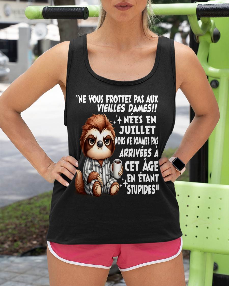 JUILLET SHIRT NE VOUS FROTTEZ PAS AUX VIEILLES DAMES - SNOW07 (SKU2605-133-07)
