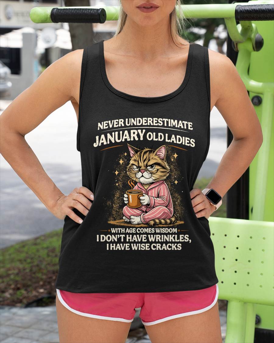JANUARY SHIRT, With age comes wisdom - FMA SNOW01 (SKU2604-99-01)