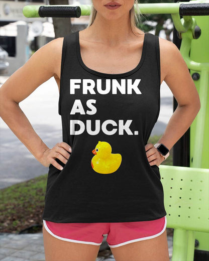 Frunk as Duck Funny Rubber Ducky Drinking Meme Humor T-Shirt