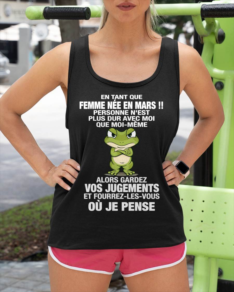 MARS SHIRT EN TANT QUE FEMME NÉE EN MARS - SNOW03 (SKU2605-202-03)