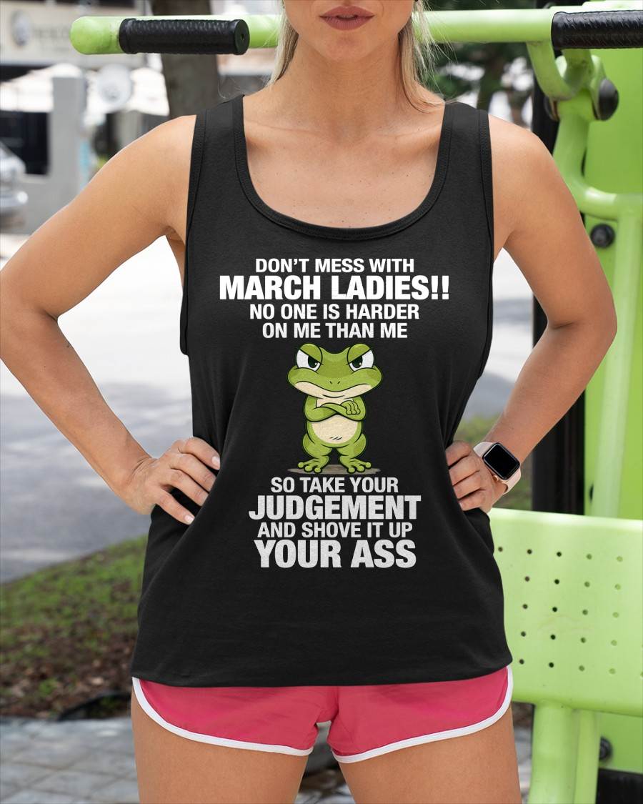 MARCH SHIRT NO ONE IS HARDER ON ME THAN ME - SNOW03 (SKU2605-180-03)