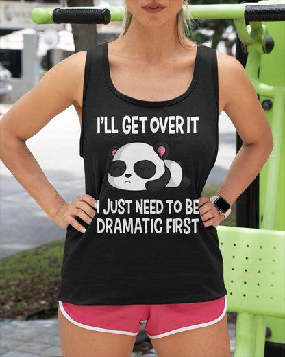 Funny Dramatic Panda Kawaii Bear Face Anime Lovers T-Shirt