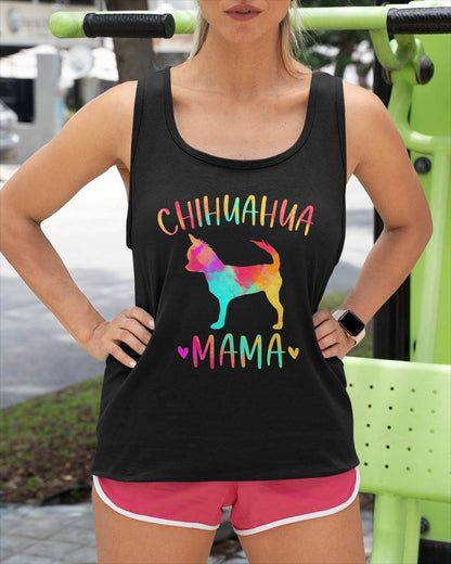 Chihuahua Mama Colorful Chi-Chi Gifts Dog Mom T-Shirt