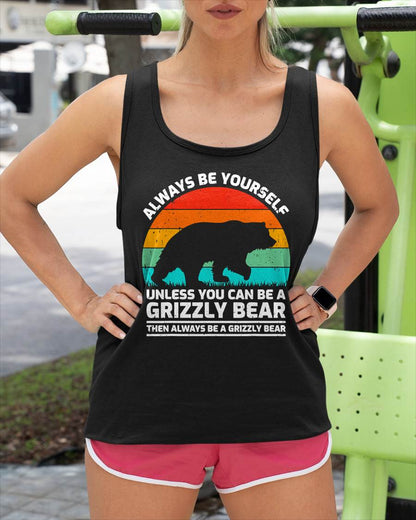Vintage Grizzly Bear Animal Lover Retro Cute Grizzly Bear T-Shirt