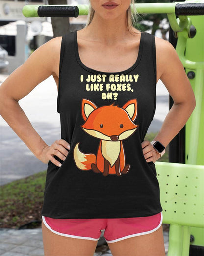 Funny Fox T-Shirt I Just Really Like Foxes Ok Tee T-Shirt