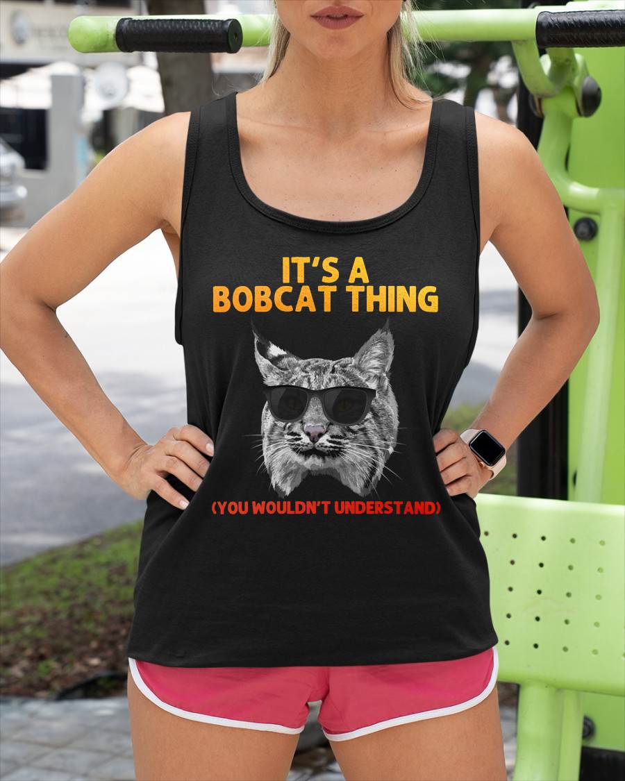 Cute Bobcat Art for Men Women Kids Lynx Animal Bobcat Lover T-Shirt