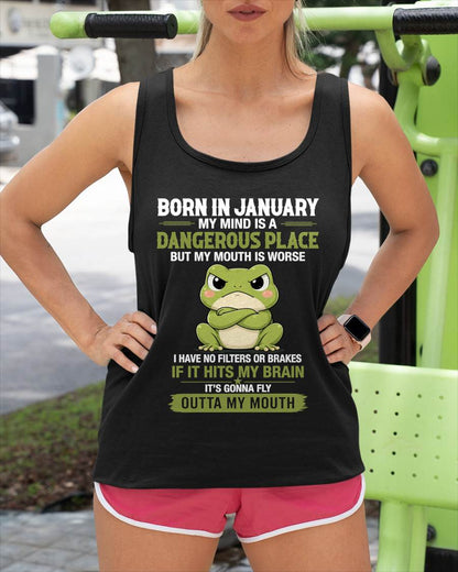 JANUARY SHIRT, MY MIND IS A DANGEROUS PLACE - SNOW01 (SKU2605-116-01)