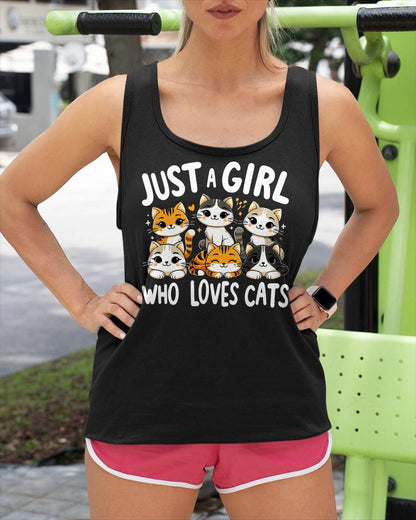 Cats Lover Just A Girl Who Loves Cat T-Shirt