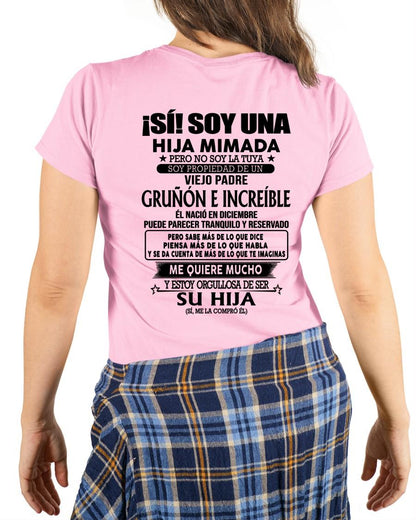 Diciembre Padre Increíble - Regalo especial para hija - TBN - T12 (SKU04-109-12)