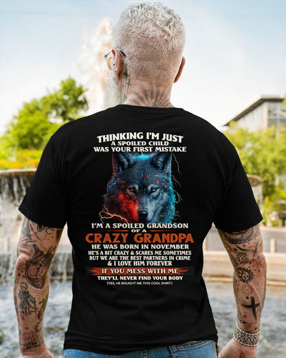 NOVEMBER - SPOILED GRANDSON - GIFT FROM GRANDPA - SNOW11 (SKU26T-01-43-11)