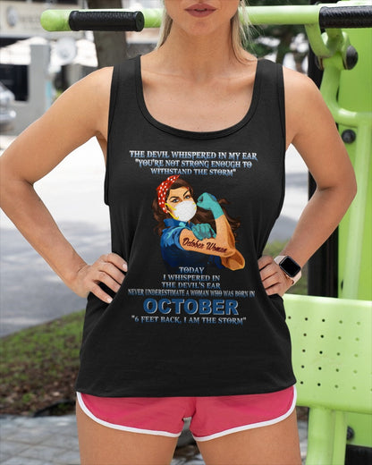 Never Underestimate A Woman Born In October – October Woman “I Am The Storm” - FMA / SNOW10 (SKU12-322-10)