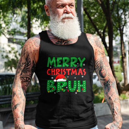 Bruh Meme Funny Saying Bro Greeting Teens Boys Men Christmas T-Shirt - Christmas Unisex T-Shirt/Hoodie/Sweatshirt - SNOW00