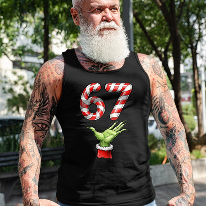Santa Six Seven 67 Meme Christmas 67 Candy Cane Kids Boys T-Shirt - Christmas Unisex T-Shirt/Hoodie/Sweatshirt - SNOW00