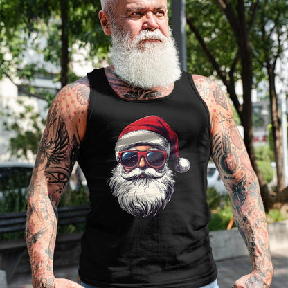 Cool Santa Claus Face Retro Sunglasses Christmas Men Boys T-Shirt - Christmas Unisex T-Shirt/Hoodie/Sweatshirt - SNOW00
