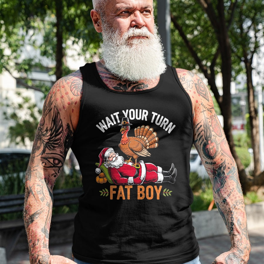 Funny Thanksgiving Christmas Turkey vs Santa for Men Women T-Shirt - Christmas Unisex T-Shirt/Hoodie/Sweatshirt - SNOW00