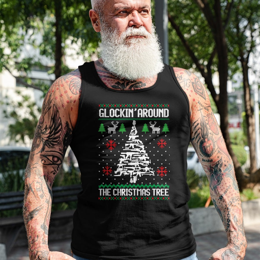Funny Guns Ugly Christmas Sweaters for Gun Lovers Men Women T-Shirt - Christmas Unisex T-Shirt/Hoodie/Sweatshirt - SNOW00