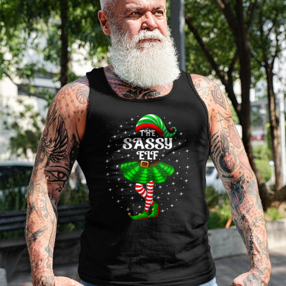 Xmas Family Matching Women Girls Mom The Sassy Elf Christmas T-Shirt - Christmas Unisex T-Shirt/Hoodie/Sweatshirt - SNOW00