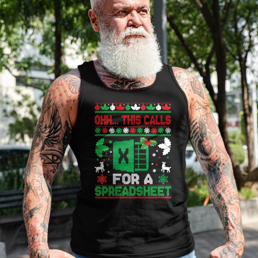 Oh this calls for a Spreadsheet Christmas sweater Excel Sweatshirt - Christmas Unisex T-Shirt/Hoodie/Sweatshirt - SNOW00
