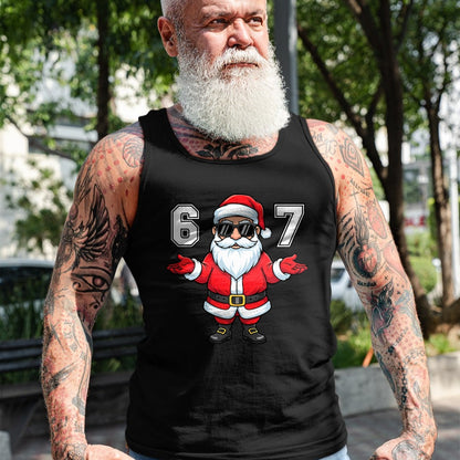 67 Meme Six Seven 6 7 Funny Santa Matching Xmas 67 Christmas T-Shirt - Christmas Unisex T-Shirt/Hoodie/Sweatshirt - SNOW00 (Copy)