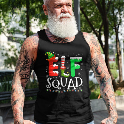 Elf Family Christmas Matching Pajamas Xmas Elf Squad T-Shirt - Christmas Unisex T-Shirt/Hoodie/Sweatshirt - SNOW00