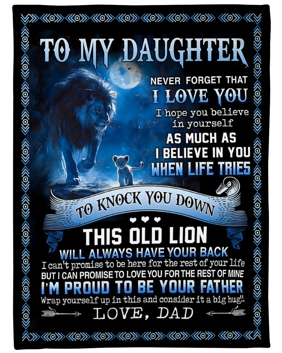 Special Gift for Your Daughter - From Dad Blanket (SKUB12-66)