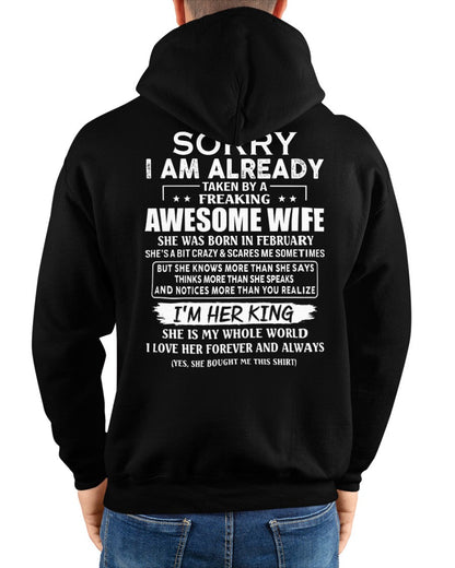 Awesome wife February - Perfect gift for your husband - SNOW02 (SKU68-79-02)