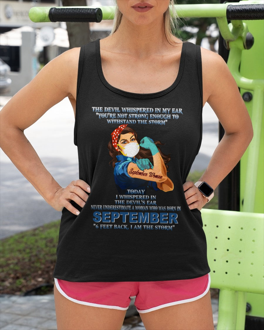 Never Underestimate A Woman Born In September – September Woman “I Am The Storm” - FMA / SNOW09 (SKU12-322-09)