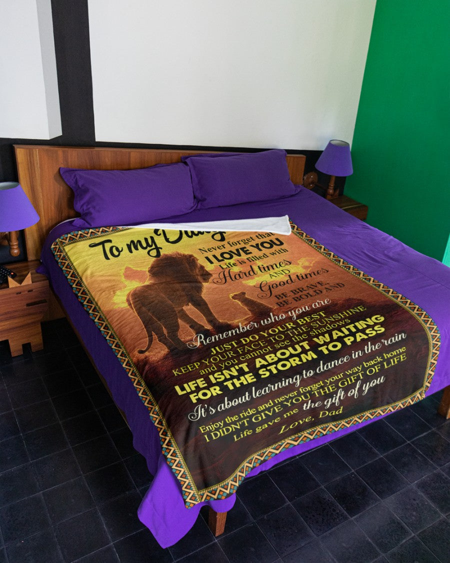 Special Gift For Your Daughter Blanket - From Dad (SKUB11-90)