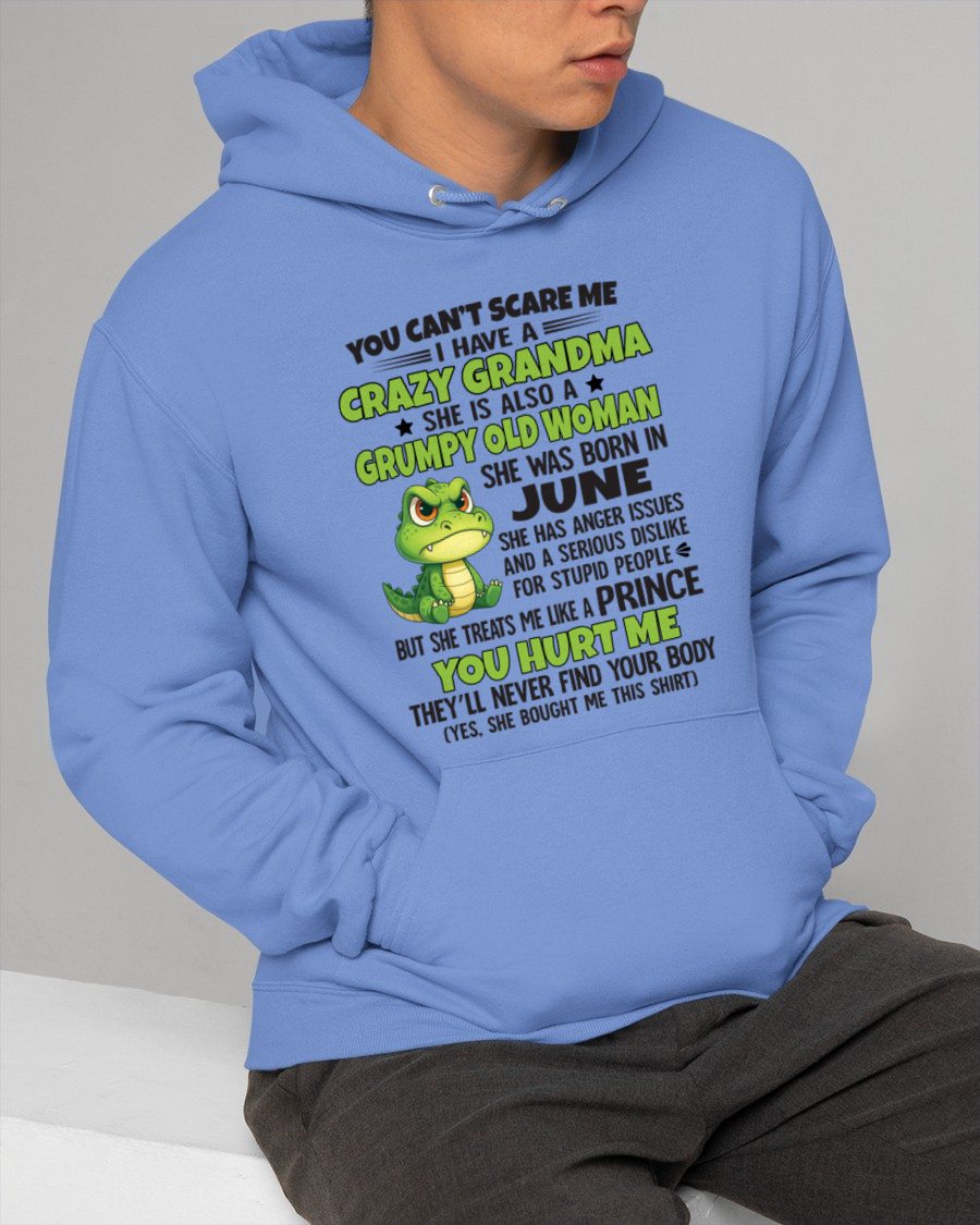 JUNE - YOU CAN'T SCARE ME - FOR GRANDSON - GIFT FROM GRANDMA - snow06 (SKU09-85-06)