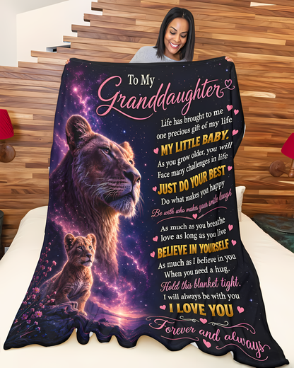 Special Gift For Your Granddaughter Blanket - From Mom (SKU2608-224)