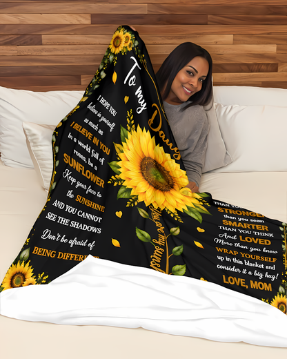 Special Gift For Your Daughter Blanket - From Mom (SKU2608-256)