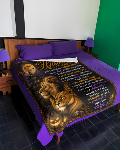 Special Gift For Your Husband Blanket - From Wife (SKU2608-492)