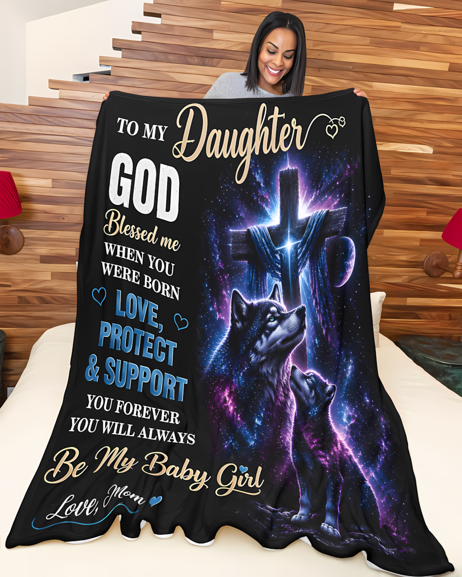 Special Gift For Your Daughter Blanket - From Mom (SKU2608-370)