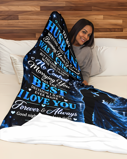 BLANKET FOR HUSBAND – COMFORT & WARMTH GIFT FROM WIFE- SNOW00 (SKU2609-190)
