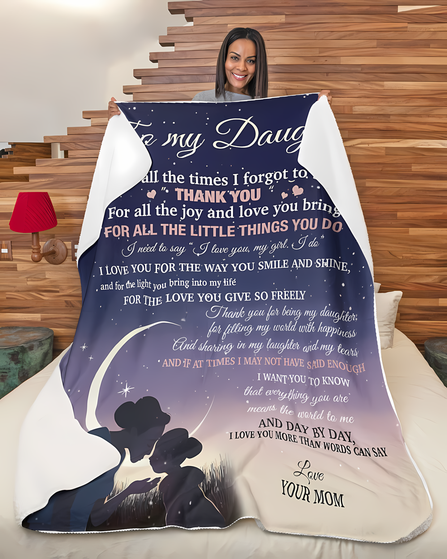 Special Gift For Your Daughter Blanket - From Mom (SKU2604-130)