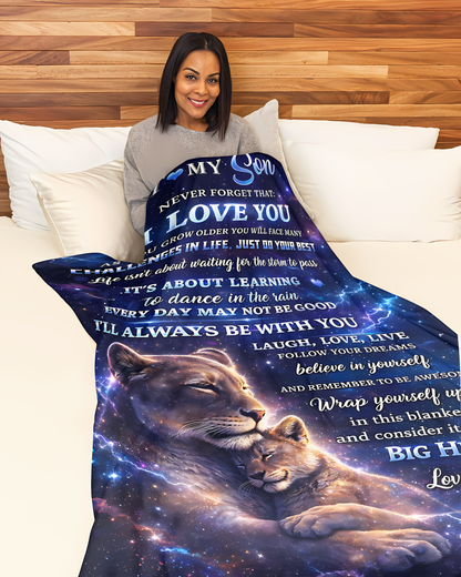 Special Gift For Your Son Blanket - From Mom (SKU2604-235)