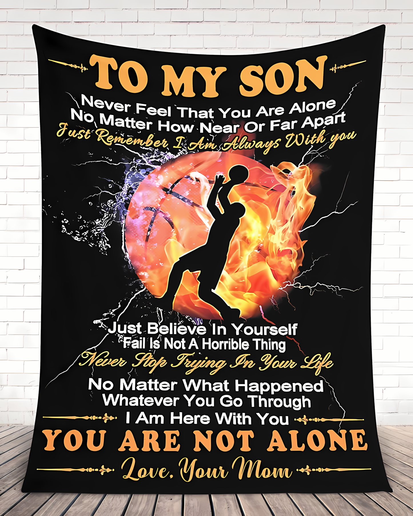Special Gift For Your Son Blanket - From Mom (SKU2604-225)