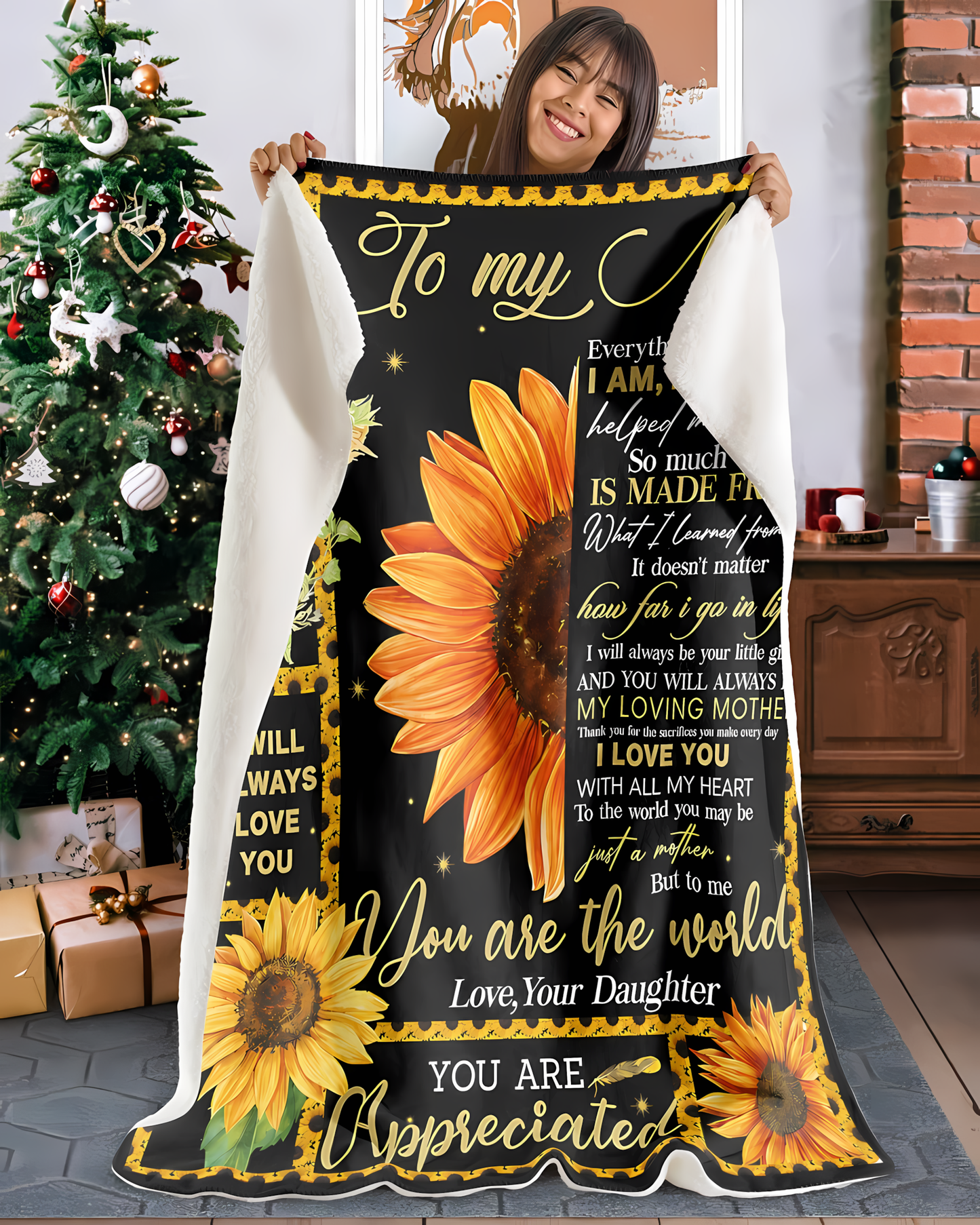 Special Gift For Your Mom Blanket - From Daughter (SKU2606-253)