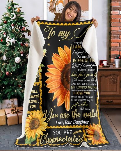 Special Gift For Your Mom Blanket - From Daughter (SKU2606-253)