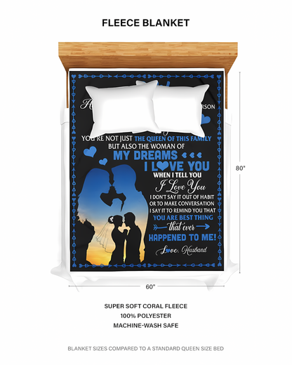 Special Gift For Your Wife Blanket - From Husband (SKU2606-276)