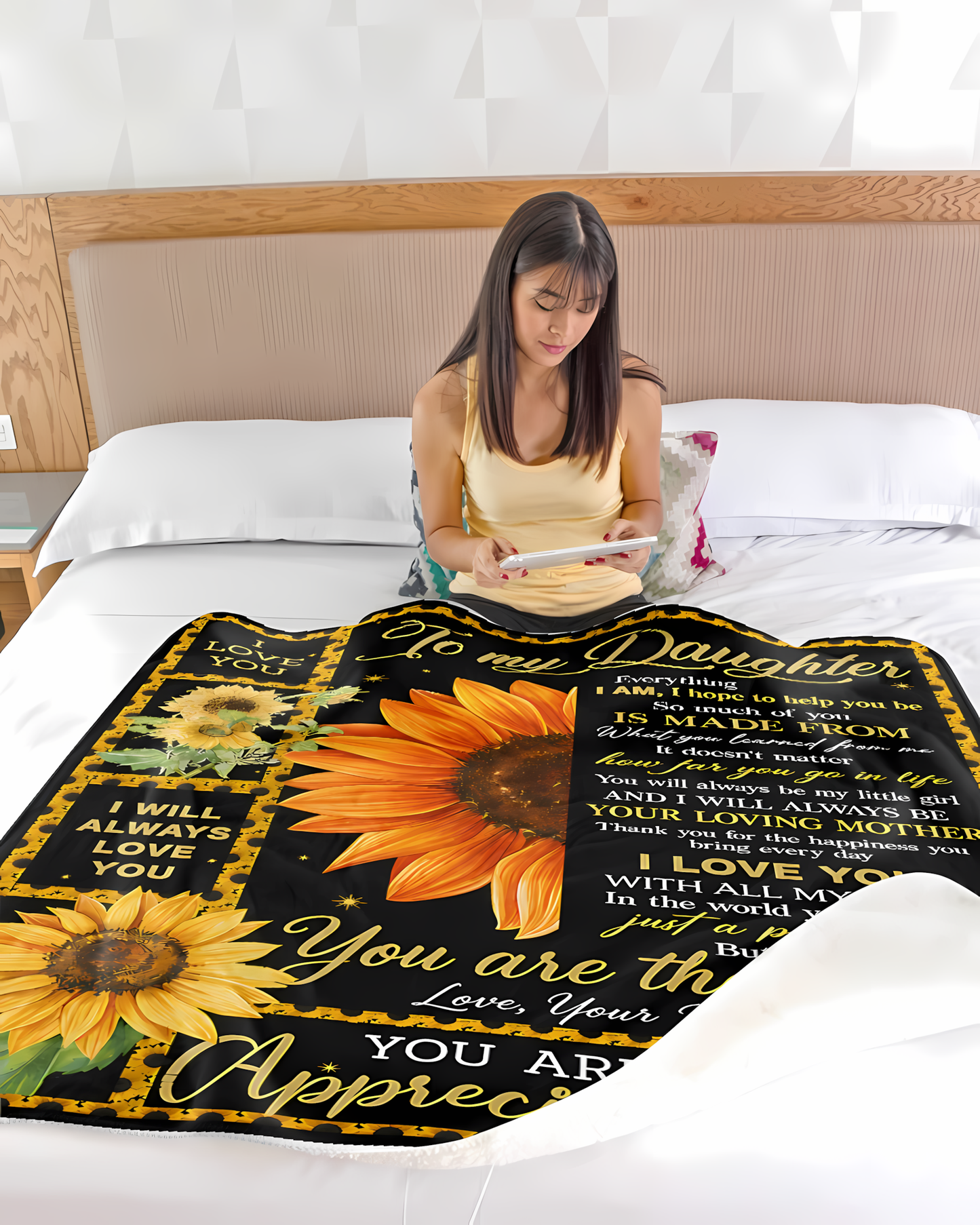 Special Gift For Your Daughter Blanket - From Mom (SKU2606-266)