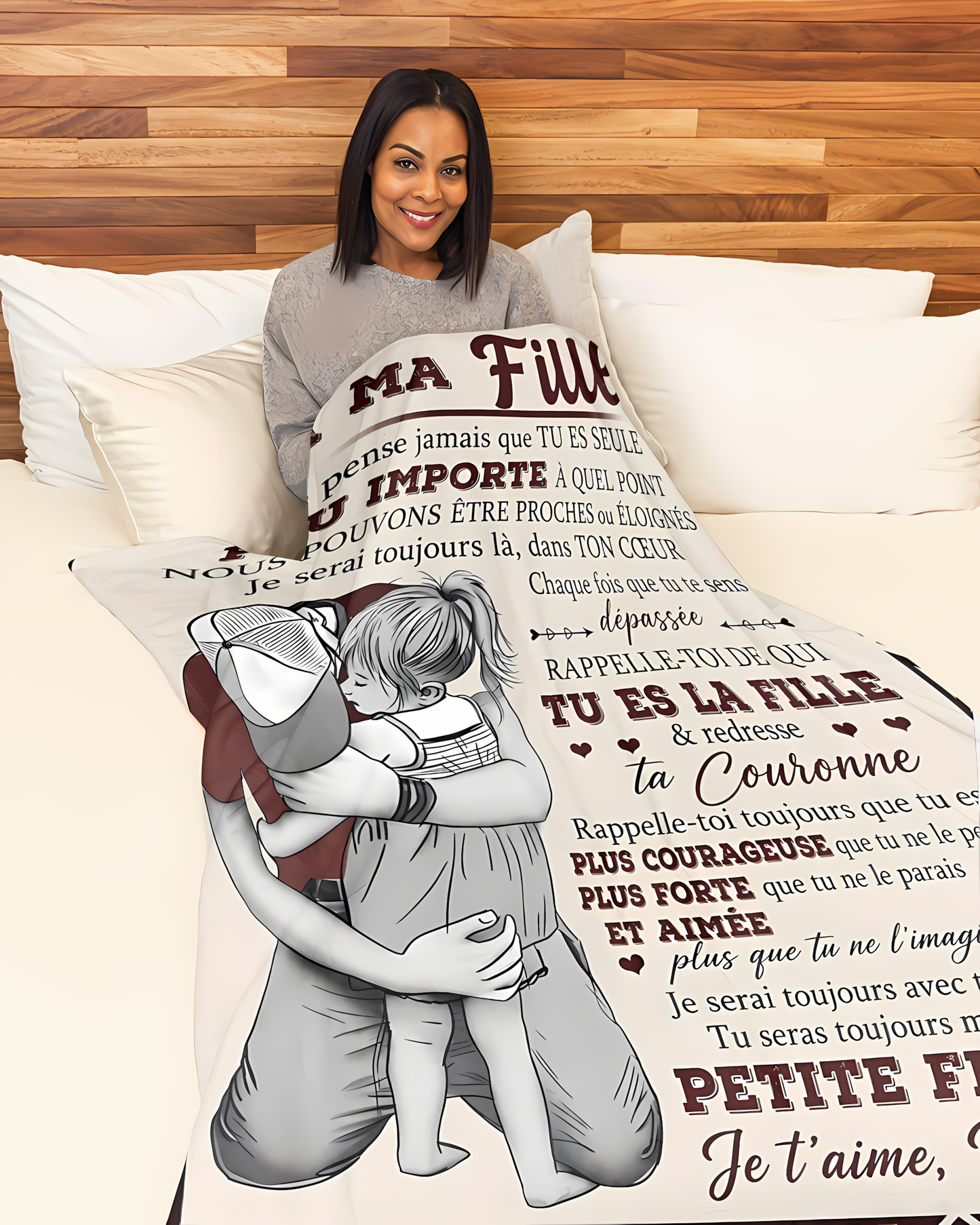 Couverture Cadeau Spécial Pour Votre Fille - De la part de Papa (SKU2606-190)