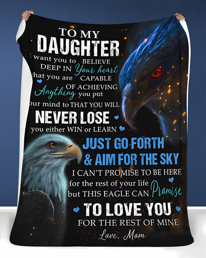 Special Gift For Your Daughter Blanket - From Mom (SKU2606-10)