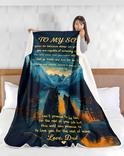 Special Gift For YourSon Blanket - From Dad (SKU2606-54)