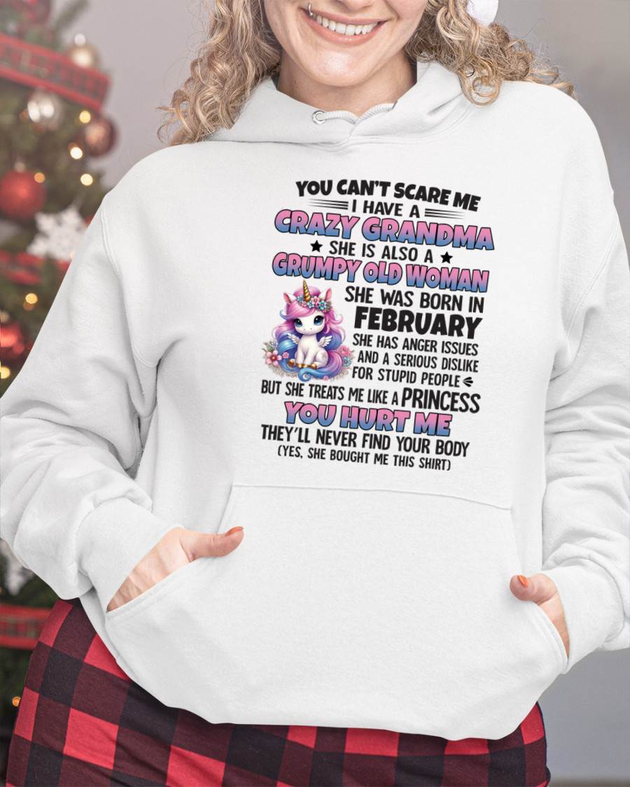 FEBRUARY - YOU CAN'T SCARE ME - GIFT FROM GRANDMA - snow02 (SKU09-106-02)