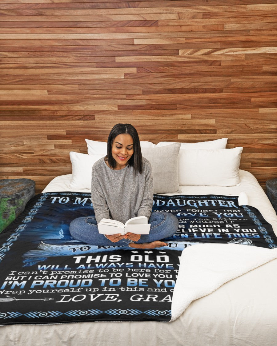 Special Gift For Your Granddaughter Blanket - From Grandpa (SKUB12-137)